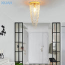 Axyaa Colorful Crystal Ceiling Lights LED Surface Mount Hallway Lamp