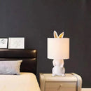 Axyaa Rabbit Resin Table Lamps - Modern Industrial Bedroom Decor Lighting