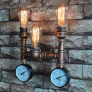 Axyaa Industrial Iron Water Pipe Wall Lamp for Bar Living Room