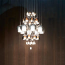 Axya Glass Pendant Lamp: Modern Minimalist Art for Restaurant and Bar