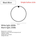 Axyaa Black Round LED Wall Light: Modern Nordic Living Room Decor.setOnAction Lamp
