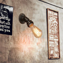 Axyaa Rustic Iron Water Pipe Wall Lamp for Industrial Indoor Lighting