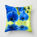 Axyaa Sunflower Lotus Lily Rose Pattern Pillow Cover for Home Chair Car Sofa