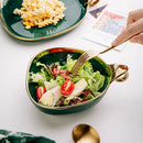 Axya Ceramic Dessert Bowl Set: Elegant Table Decoration for Breakfast, Fruit Salad & More