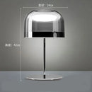 Axyaa Nordic Glass Table Lamp for Bedroom Living Room Bedside Decor