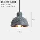 Axyaa Industrial Edison Pendant Lights for Bedroom Dinning Room Cafe - Cement Finish