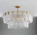 Axyaa Glass Chandelier - Luxury Europe Style Luminaires for Living Room, Dining Room, Bedroom