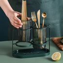 Axyaa Kitchen Cutlery Organizer Shelf- Durable Spoon Fork Holder