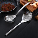 Axyaa Stainless Steel Skimmer Spoon Strainer Colander for Kitchen, 35.5x10.7cm