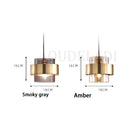 Axya Nordic Glass Pendant Chandelier - Gold Hanging Lamp for Home Décor