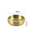 Axyaa Double Layer Stainless Steel Seasoning Bowl - Food Tableware