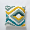 Axyaa Tufted Color Block Cushion Cover 45x45cm/30x50cm for Sofa, Bed, Chair