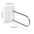 Axyaa Stainless Steel Self-adhesive Wall Hook Organizer for Clothespin Storage