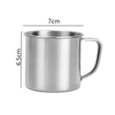 Axyaa Stainless Steel Travel Mug with Lid - Durable, Thicken, Reusable - Father's Gift