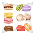 Axyaa Biscuits Cake Print Decor Pillow Cover for Home Sofa Decoration