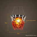 Axyaa Acrylic Basketball Pendant Lights for Home Bar Cafe Shop Living Room Kitchen