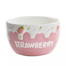 Axyaa Sweet Strawberry Ceramic Bowl for Girls - Ideal for Ice Cream, Dessert, Fruit Salad