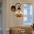 Axyaa Mediterranean Sea Stained Glass Sconces for Bedroom, Bathroom, and Aisle