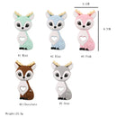 Axya Sika Deer Silicone Teether: BPA-Free Cartoon Animal Pacifier Clip Chain