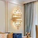 Axyaa Crystal Wall Lamp: Elegant Lighting for Home, Hotel, or Banquet Hall