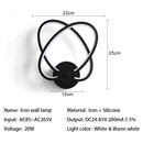Axyaa LED Wall Lamp: Modern Simplicity for Indoor Living Room, Bedroom, and Aisle Lighting