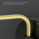 Axyaa Dimmable Swing Arm Wall Lamp: Touch Switch, Adjustable Brightness.