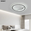 Axya Round Square Gold LED Chandeliers for Modern Living Room Lighting