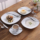 Axyaa 30-Piece Porcelain Dinnerware Set with Cups and Plates