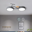 Axyaa Nordic LED Ceiling Lamp: Kids Bedroom Green White Gray Light