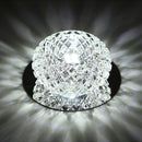 Axyaa Crystal LED Ceiling Chandelier for Modern Lighting Fixtures in Corridor, Balcony, Porch