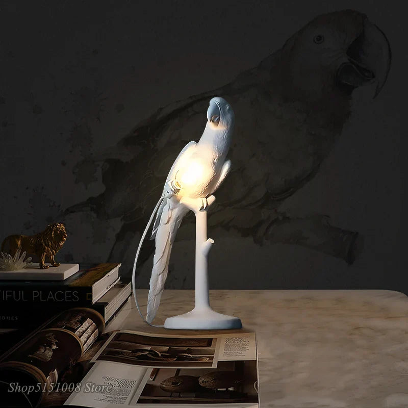 Axyaa Parrot Table Lamp: Nordic Style Decor Light for Living Room Bedroom Desk