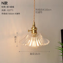 Axyaa Nordic Copper Pendant Light: Modern Glass Hanging Lamp for Kitchen, Dinning, Living Room