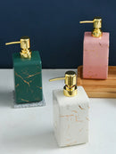 Axya Marble Pattern Ceramic Lotion Bottle for Bathroom and Shower Accessories