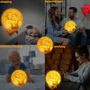 Axyaa Moon Lamp Night Light - Personalized Photo & Text Customization