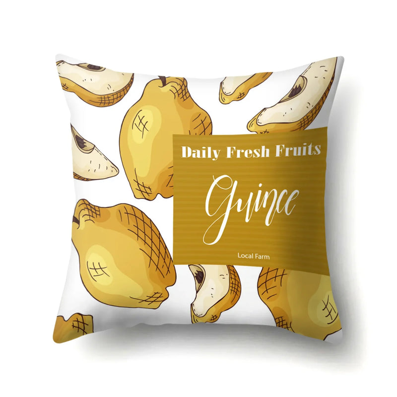 Fresh Fruits Watermelon Throw Pillow Covers by Axyaa