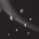 Axyaa Moon Cement Pendant Light: Industrial Style Minimalist Decor