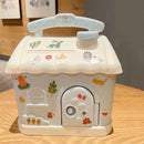 Axyaa Cute House Money Box Piggy Bank for Kids & Adults, Big Size Savings Box