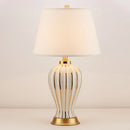 Axyaa Ceramic Table Lamp: Light Luxury Post Modern American Style, Bedroom & Living Room Lamps