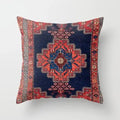 Axyaa Ethnic Style Short Plush Pillow Cover - Chinese Printing Sofa Cushion Cover