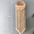 Axyaa Round Flower Pot Macrame Wall Hanging for Bohemian Room Decor
