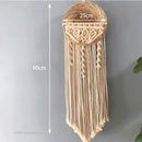 Axyaa Round Flower Pot Macrame Wall Hanging for Bohemian Room Decor