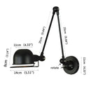 Axyaa Adjustable Retro LED Wall Lamp for Home Bar Decor & Bedroom Reading