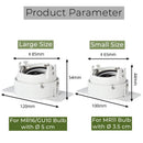 Adjustable LED Ceiling Downlight for GU10/MR16/MR11 Bulb, Axyaa Spot Lighting Fixture