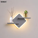 Axya Pink White LED Wall Lights for Living Room Bedroom Sconce Bedside Lamp