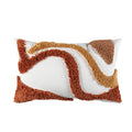 Beige Grey Tufted Coral Pillow Cover by Axyaa for Stylish Home Decor