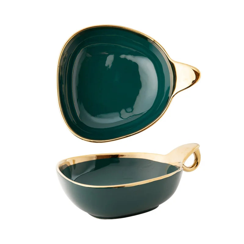 Axya Ceramic Dessert Bowl Set: Elegant Table Decoration for Breakfast, Fruit Salad & More
