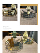 Axya Metal Frame Mirror Storage Tray for Home Decor and Organization