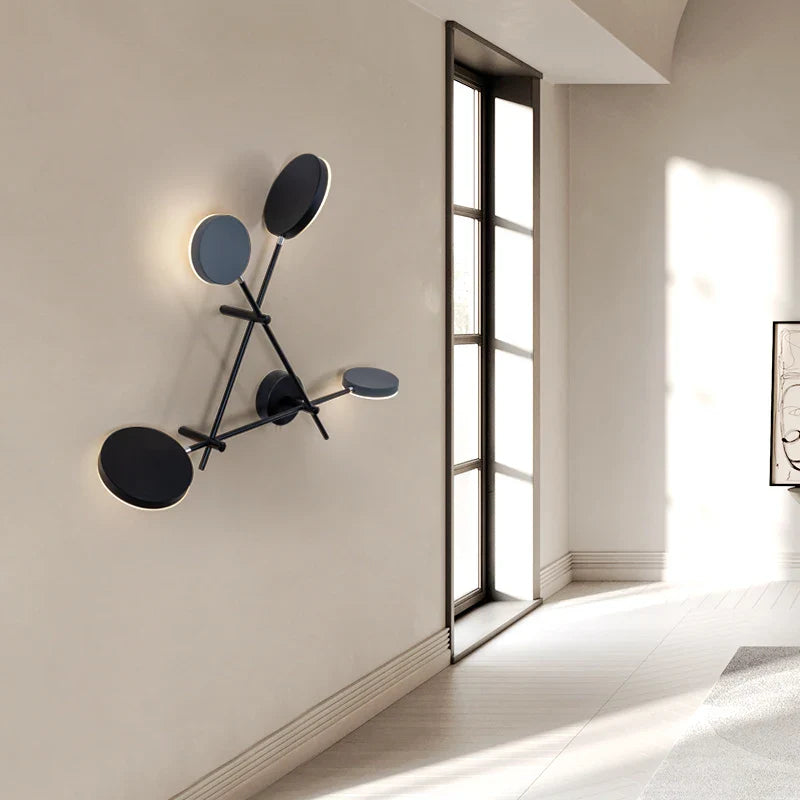 Axyaa Rotating LED Wall Sconce with Switch: Adjustable Stair Light for Hallway