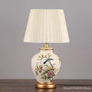 Axyaa Ceramic Desk Lamp - LED Table Light for Living Room, Bedroom, and Study