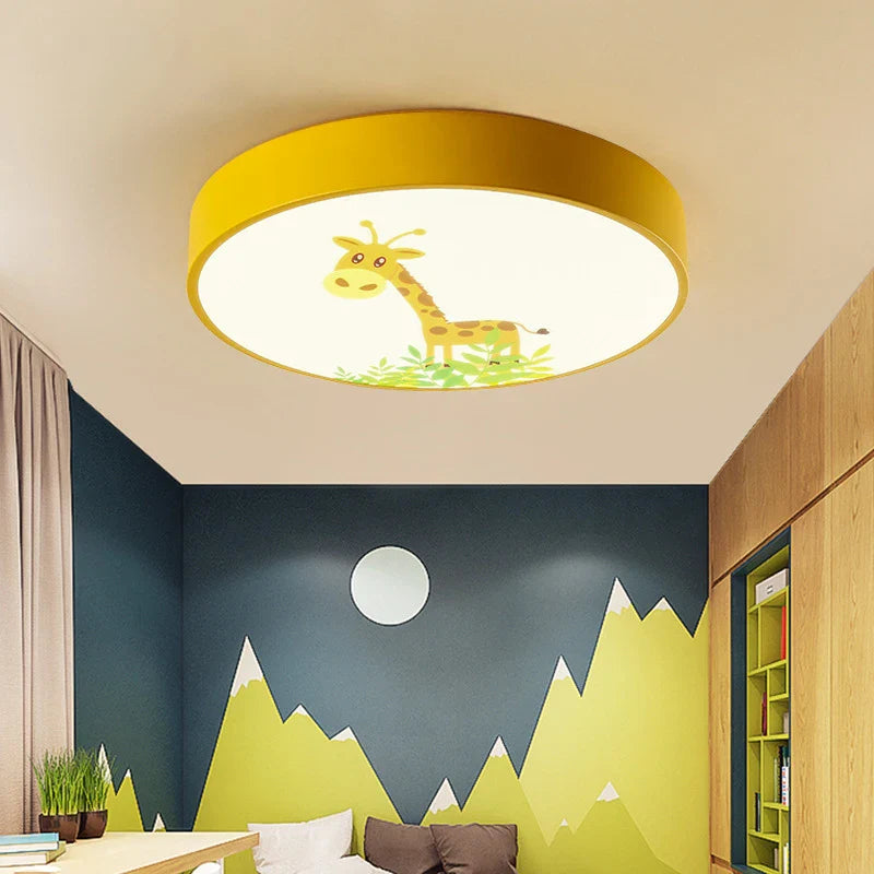 Axyaa Cartoon Acrylic LED Kids Ceiling Light with Remote Control